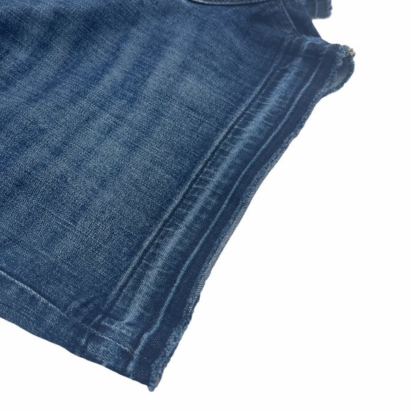 Banana Republic Jean Shorts Womens Size 6 Dark Wash Cut Off Casual Summer *Read* - Picture 4 of 12